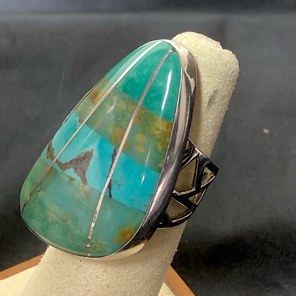 JAY KING DTR Desert Rose Turquoise Sterling Silver Cocktail Ring Sz 6 NWOT - Picture 2 of 12